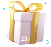 Receba seus bônus de boas-vindas no 25s